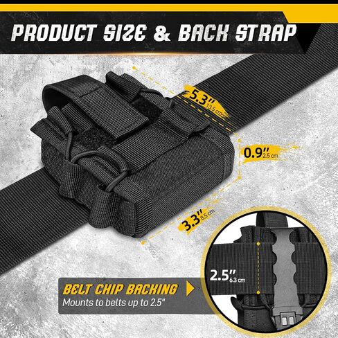 حامل الحافظة Molle Handcuff for Duty Belt Tactical Handcuff Pouch لإنفاذ القانون أمن شرطة الشرطة العسكرية المعيارية. in Kuwait