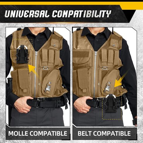 حامل الحافظة Molle Handcuff for Duty Belt Tactical Handcuff Pouch لإنفاذ القانون أمن شرطة الشرطة العسكرية المعيارية. in Kuwait