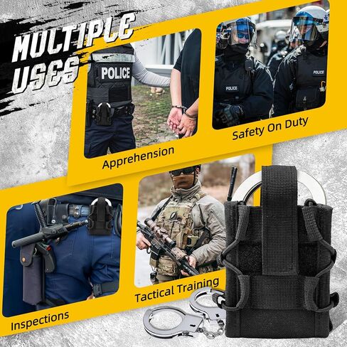 حامل الحافظة Molle Handcuff for Duty Belt Tactical Handcuff Pouch لإنفاذ القانون أمن شرطة الشرطة العسكرية المعيارية. in Kuwait