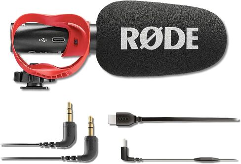 Rode Videomic Go II ميكروفون محمولة على الكاميرا مع SC16 USB-C إلى كابل USB-C وكاميرا Tripod 2/ملحق in Kuwait