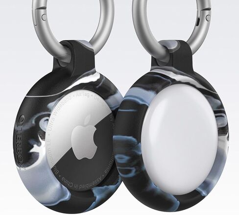 OtterBox Case for Apple AirTag, 4-Pack - Secure & Protective Holder, Easy Installation & Snug Fit, Incudes Durable Carabiners (Mercury) in Saudi Arabia