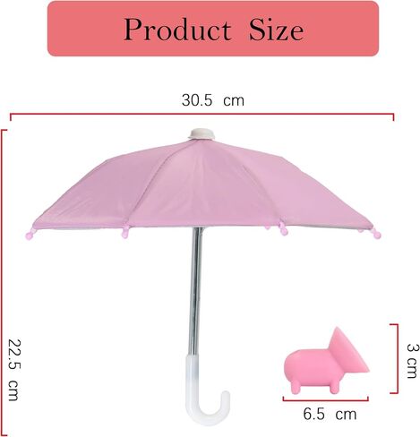 Cell Phone Umbrella for Sun Shade, Universal Adjustable Stand With Cute Piggy Suction Cup, Outdoor Anti-reflective Glare Blocking Cell Phone Sun Visor in Kuwait