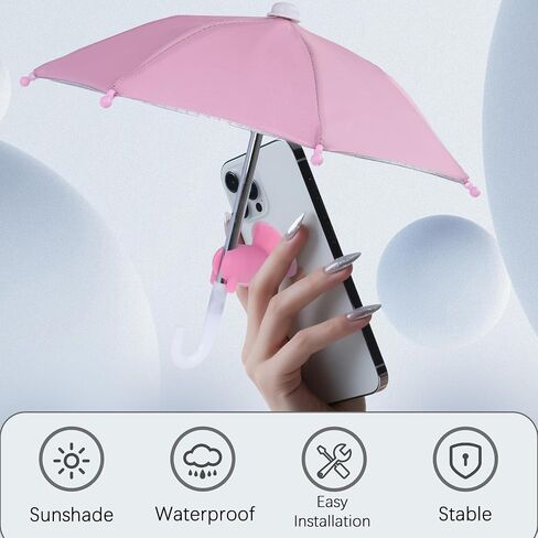 Cell Phone Umbrella for Sun Shade, Universal Adjustable Stand With Cute Piggy Suction Cup, Outdoor Anti-reflective Glare Blocking Cell Phone Sun Visor in Kuwait
