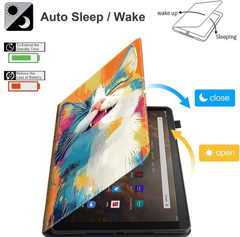 Case for Kindle Paperwhite 12th Gen 2024 (7") & Kindle Colorsoft Signature Edition, PU Leather Cover with Auto Sleep Wake for Kindle Paperwhite Signature 2024 Released, Halloween Castle Ghost in Saudi Arabia