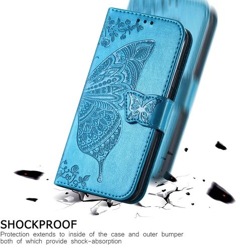 HAOTP for Samsung Galaxy S25 Ultra Phone Case Wallet ، Women Flip Folio Cover Cover Cover stervals string butterfly pu pu purse line strap kickstand for samsung galaxy s25 ultra purple in Kuwait