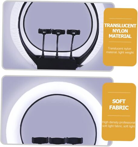 Legoily Ring Light Softbox Diffuser عاكس التصوير الفوتوغرافي الشفاف حتى الإضاءة متوافقة مع مصابيح الحلقة المختلفة للبث والتصوير الفوتوغرافي in Saudi Arabia