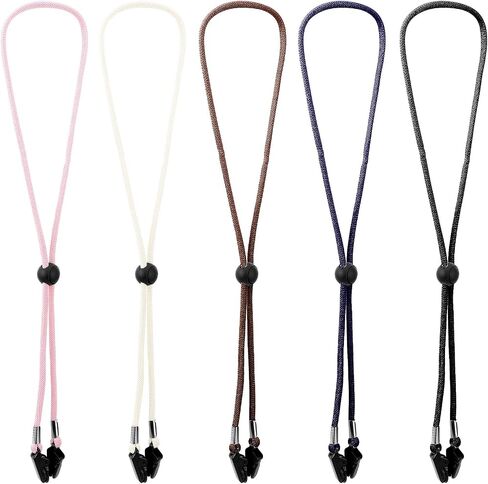 5pcs Hat Straps for Wind,Adjustable Hat Strap, Removable Thin Chin Straps for Hats Clips Reusable, for Outdoor Hats,Golf, Fishing, Boating, 5 Colors in Saudi Arabia