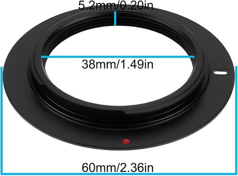 eMagTech M39 to F Lens Mount Adapter Compatible with Leica Compatible with Nikon D700/D300/D90/D3200 in Saudi Arabia