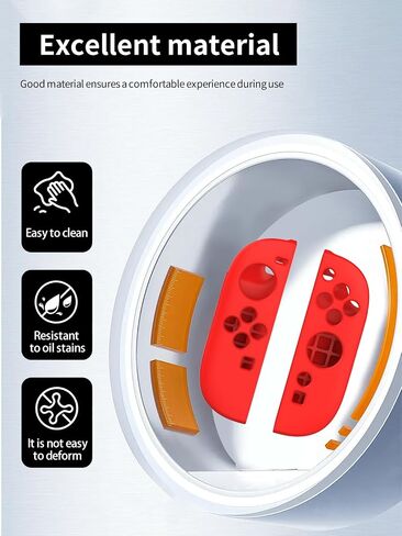 Silicone Case for Nintendo Switch 2 Handheld Controller,Full Body Soft Silicone Handheld Game Console Drop-Proof Protector Case with Shockproof,Non-Slip,Anti-Collision,White in Saudi Arabia