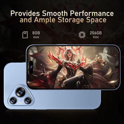 A16 PX غير مؤمن بـ 8-Core Android 13 Phone 8GB+256GB غير مؤمن Android Phone 108MP+48MP بكاميرا بكاميرا 6800MAH بطارية 7INCH HD LCD SCREEN in Saudi Arabia