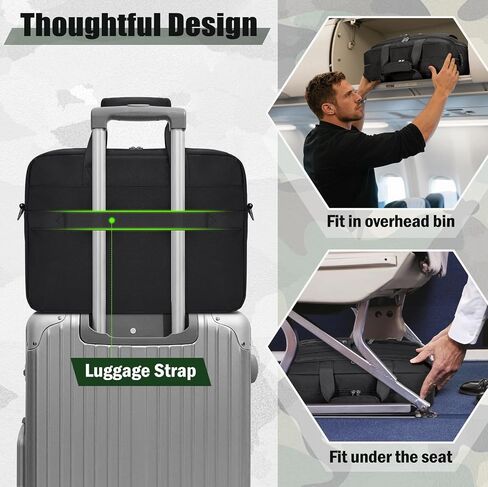 RAINSMORE Tactical Laptop Bag 15.6/17.3 Inch Laptop Briefcase Men Business Computer Bag Military Messenger Bag Work Office in Saudi Arabia
