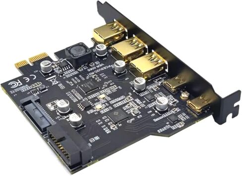 USB 3.2 GEN1 Type-C Expansion Card with 3*USB-A 2*Type-C 1 * 19PIN Ports 5Gbps Data Transfer in Saudi Arabia