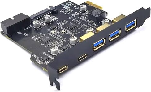 USB 3.2 GEN1 Type-C Expansion Card with 3*USB-A 2*Type-C 1 * 19PIN Ports 5Gbps Data Transfer in Saudi Arabia