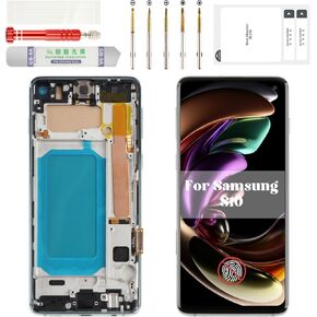 TFT for Samsung S10 LCD Screen Replacement 4g for Samsung Galaxy S10 Screen Display for Samsung S10 Digitizer Touch with Frame SM-G973 (Without Fingerprint Function) (Black) in Kuwait