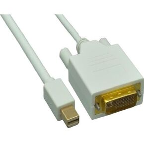 15 قدمًا Mini DisplayPort إلى DVI Cable - 32Awg - White in Kuwait