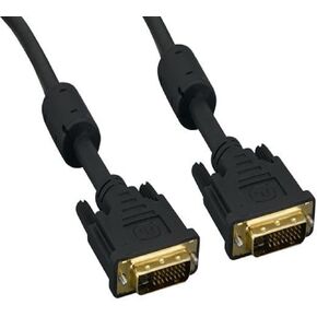 25 قدمًا من الذكور DVI -D إلى الذكور Dual Link Cable Digital Cable 24 AWG - Black in Kuwait
