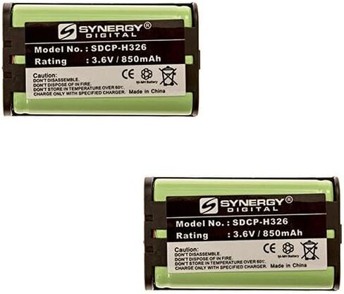 Synergy Digital Cordless Phone Battery, Compatible with Rayovac RAY193 Cordless Phone Includes: 2 x SDCP-H326 Batteries in Saudi Arabia