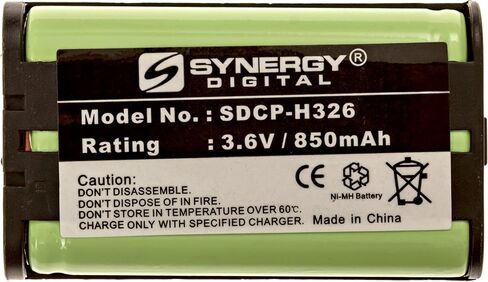 Synergy Digital Cordless Phone Battery, Compatible with Rayovac RAY193 Cordless Phone Includes: 2 x SDCP-H326 Batteries in Saudi Arabia