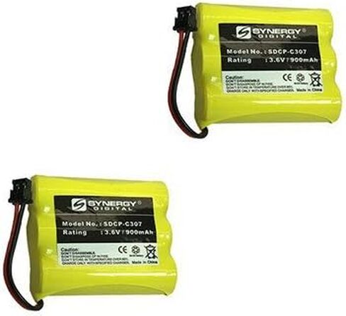 راديو Shack 43-3577 Cordless Phone Battery Packback تشمل: بطاريات 2 × SDCP-C307 in Saudi Arabia