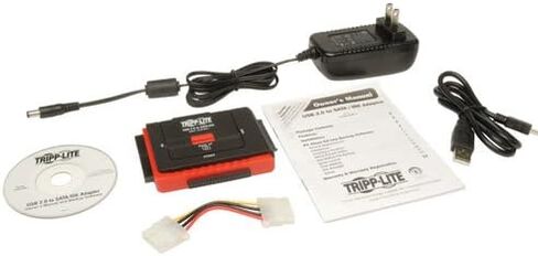 Tripp Lite USB 2.0 Hi-Heed to Serial ATA (SATA) ومحول IDE لمدة 2.5 بوصة / 3.5 بوصة / 5.25 بوصة (U238-000-1) in Saudi Arabia