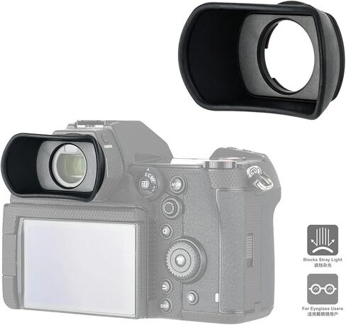 Soft Silicone Long Camera Eyecup Special for panasonic DC-S1H S1R S1 Replaces for panasonic DMW-EC6 Viewfinder Eyepiece Protector in Kuwait