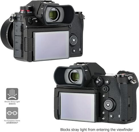 Soft Silicone Long Camera Eyecup Special for panasonic DC-S1H S1R S1 Replaces for panasonic DMW-EC6 Viewfinder Eyepiece Protector in Kuwait
