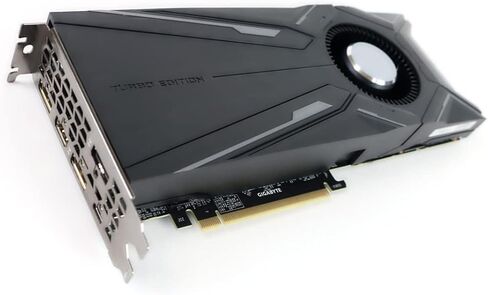 Gigabyte Geforce RTX 2080 TI Turbo GV -N208TTURBO -11GC Card - 1.55 GHz CORE - 11 GB GDDR6-352 BIT BUS WIDTH - FAN COOLER - DIRECTX 12 ، OpenGL 4.5-3 X Displayport - 1 x HDMI (READED) in Kuwait