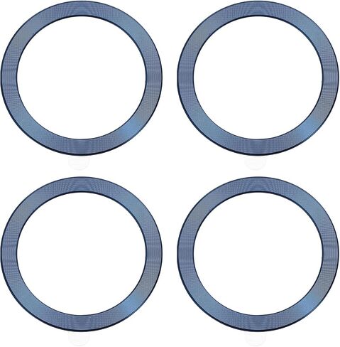 MECCANIXITY Universal Metal Ring Sticker Wireless Magnetic Charger Magnet Ring Stickers 56x1 Mm(ODxT) for Phone Case for All Cellphones, 4 Pack, Gold Tone in Saudi Arabia