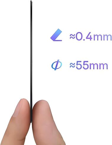 3 Pack Universal Metal Ring Sticker for Magnetic Charger Compatible with iPhone/Samsung/Android All Cellphones, Magnetic Mount/Phone Holder Conversion Accessories, Black in Saudi Arabia