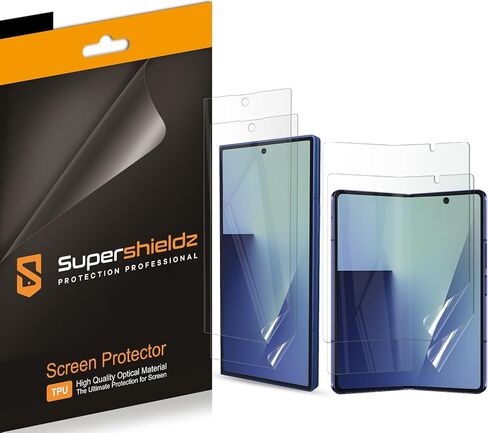 SuperShieldz (حزمة 2) مصممة ل Samsung Galaxy Z Fold 7 (شاشة رئيسية و 2 أمامي شاشة) واقي شاشة ، درع واضح عالي الوضوح (TPU) in Kuwait