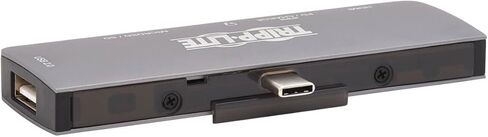Tripp Lite USB-C Dock مع 4K HDMI ، USB-A ، فتحات بطاقة الذاكرة ، شحن PD ، محور محمول ، Thunderbolt 3 متوافق ، رمادي (U442-Dock15-S) in Kuwait
