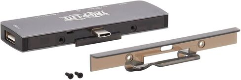 Tripp Lite USB-C Dock مع 4K HDMI ، USB-A ، فتحات بطاقة الذاكرة ، شحن PD ، محور محمول ، Thunderbolt 3 متوافق ، رمادي (U442-Dock15-S) in Kuwait