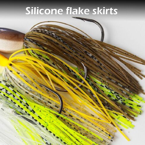 Spinnerbaits سحر الصيد ، سحر صيد الجهير الطعوم الدوار الطعوم الطنانة ، المعادن الصلبة إغراء توبووتر سوبايت للرقم السلمون سمك السلمون باس المياه المالحة المياه المالحة in Kuwait