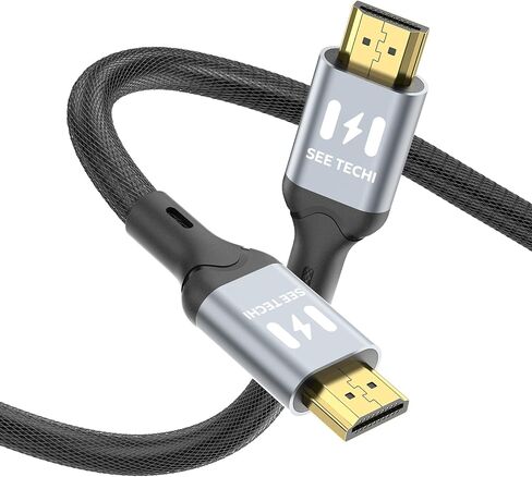 4K HDMI Cable 6.6FT/2M, Certified Ultra High Speed HDMI to HDMI Cable Braided Cord-4K@60Hz, DTS:X, HDCP 2.2 & 2.3, HDR 10 Compatible with Roku TV/PS5/HDTV in Saudi Arabia