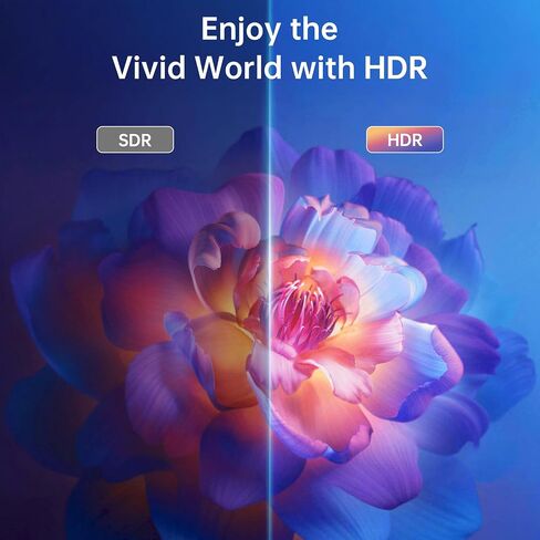 4K HDMI Cable 6.6FT/2M, Certified Ultra High Speed HDMI to HDMI Cable Braided Cord-4K@60Hz, DTS:X, HDCP 2.2 & 2.3, HDR 10 Compatible with Roku TV/PS5/HDTV in Saudi Arabia