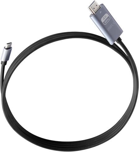 USB C to HDMI Cable 6.6FT, 4K@60Hz USB 3.1 Type C to HDMI Adapter Cord, Thunderbolt 3/4 Compatible for MacBook Pro/Air, iPad Pro, Galaxy S24/S23, Dell XPS, Chromebook, Surface and More in Saudi Arabia