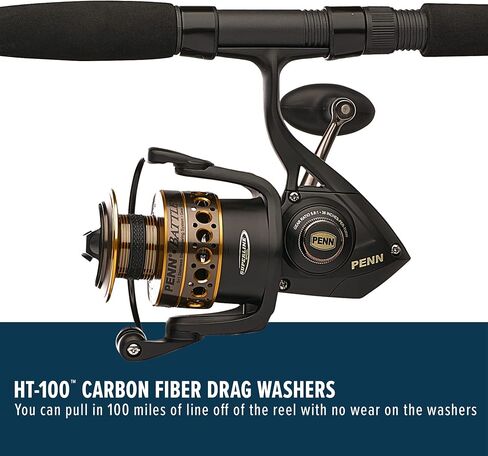 Penn Battle Spinning Reel and Fishing Rod Combo in Kuwait