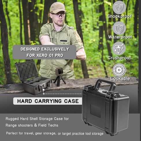 Protective Hard Case Shockproof Water-resistant with Customized DIY Foam Insert fit for Garmin Xero C1 Pro Chronograph and Cable Accessories (Case Only) in Saudi Arabia