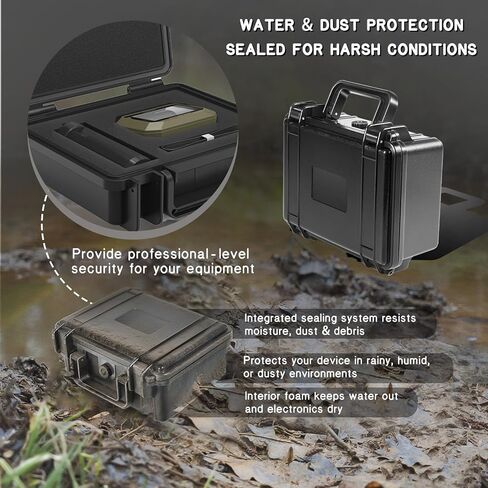 Protective Hard Case Shockproof Water-resistant with Customized DIY Foam Insert fit for Garmin Xero C1 Pro Chronograph and Cable Accessories (Case Only) in Saudi Arabia