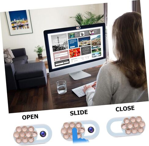 4pcs Webcam Cover Peeping Privacy Protector for Laptop Smartphone Tablet Easy Installation Durable Lightweight Multi in Saudi Arabia