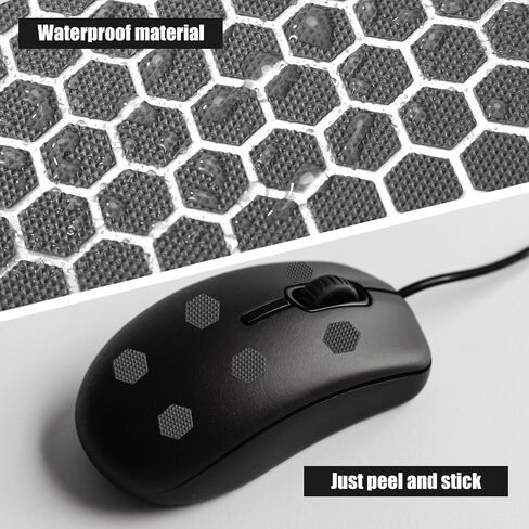 6pcs Phone Grip Tape, Non-Slip Cell Phone Grip Decals Stickers with Multi Shape Sweat Absorbing Adhesive Stickers for Camera Cup Mouse Laptop (Transparent) in Saudi Arabia