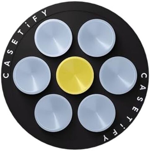 casetify snappy snap & stick Grip Stand Magsafe متوافق - بلوم أزرق (أزرق/أصفر) in Kuwait