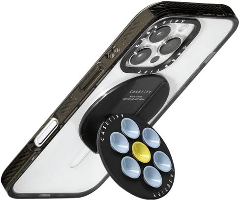 casetify snappy snap & stick Grip Stand Magsafe متوافق - بلوم أزرق (أزرق/أصفر) in Kuwait