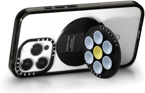 casetify snappy snap & stick Grip Stand Magsafe متوافق - بلوم أزرق (أزرق/أصفر) in Kuwait