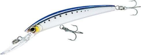 Yo-Zuri Crystal Minnow Deep Diver, Floating, 4-3/8 Inch, 110mm, Ghost Black in Kuwait