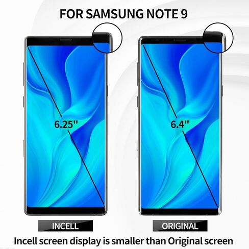 TFT لـ Samsung Note 9 شاشة استبدال Samsung Galaxy Note 9 LCD Screenizer Screen بديل لـ Samsung Note 9 Display Touch Assembly مع Frame SM-N960 Black in Saudi Arabia