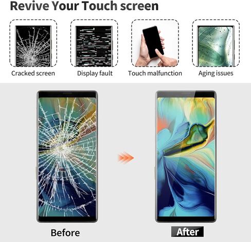 TFT لـ Samsung Note 9 شاشة استبدال Samsung Galaxy Note 9 LCD Screenizer Screen بديل لـ Samsung Note 9 Display Touch Assembly مع Frame SM-N960 Black in Saudi Arabia