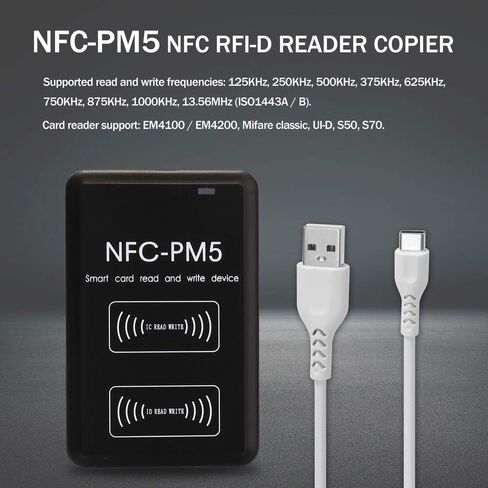 NFC RFI-D COPIER IC I-D Reader Duplicator مع دالة فك تشفير كاملة ، قراءة بطاقة ذكية واكتبها in Kuwait