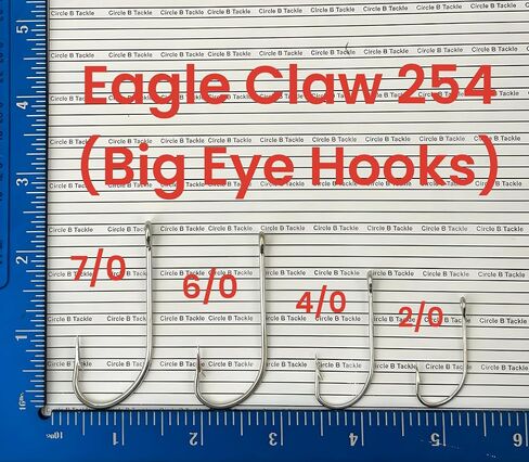 Eagle Claw 254 Sea Gaurd Eagle Claw Lazer Sharp O'Shaughnessy Hook Hook Nonffset Hook رائع لسمك السلور! عين كبيرة تجعل هذا الخطاف رائعا لخطوط تروت !! in Kuwait
