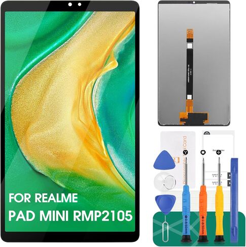 للحصول على وسادة Realme Mini 8.7 "2022 RMP2105 استبدال الشاشة للوسادة المجال Mini RMP2106 LCD Display RMP2105 RMP2106 Touch Screen Digitizer Assembly مع مجموعات الإصلاح (أسود) in Kuwait